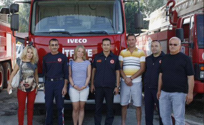 Rus itfaiyeciler meslektaşlarıyla buluştu Rus itfaiyeciler meslektaşlarıyla buluştu