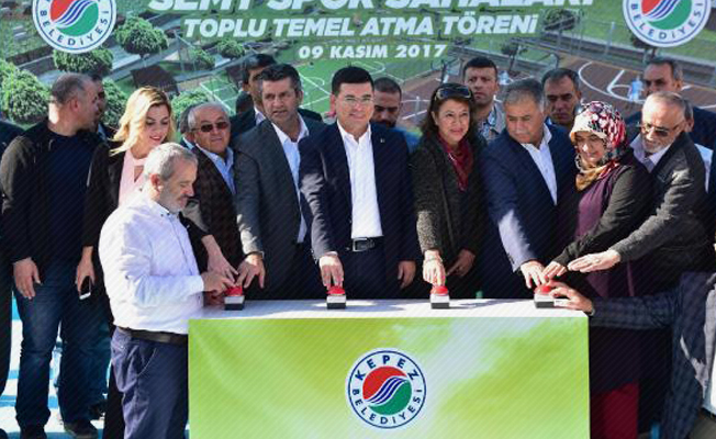 6 mahalleye semt spor sahası temeli 6 mahalleye semt spor sahası temeli