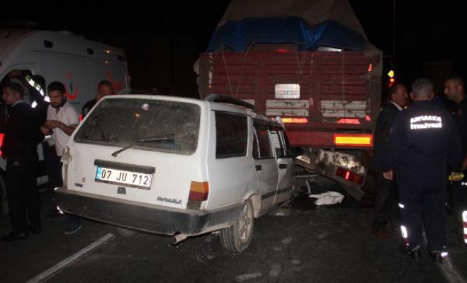 Gazipaşa'da kaza: 1 ölü