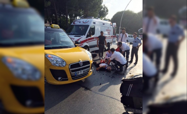 Serik'te kaza: 1 yaralı