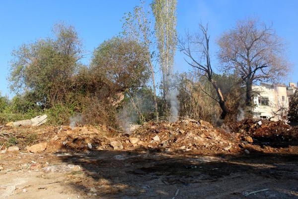 Metruk binada yangın korkuttu