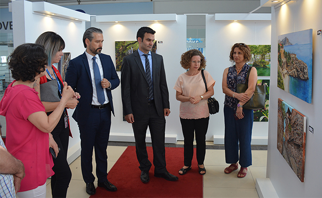 Kursiyerlerden turistlere sergi