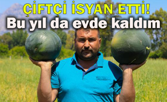 500 ton karpuz elinde kaldı