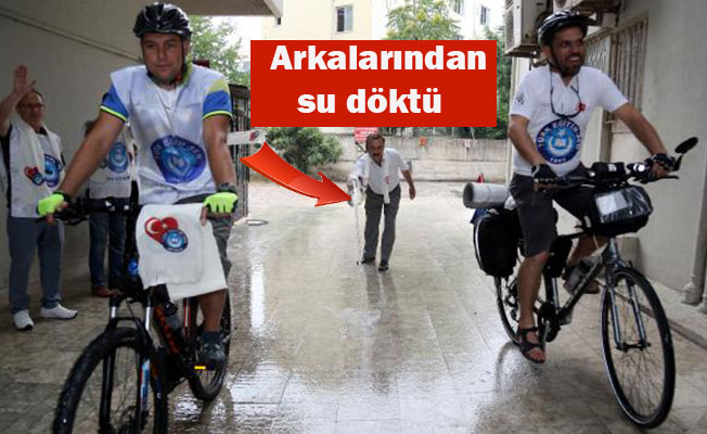 'Öğretmenime dokunma' mesajı için 650 km pedal
