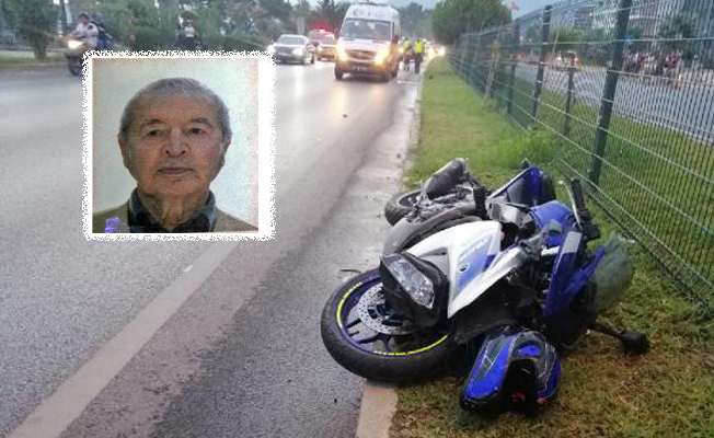 Alanya'da motosikletin çarptığı yaya öldü, sürücü yaralandı