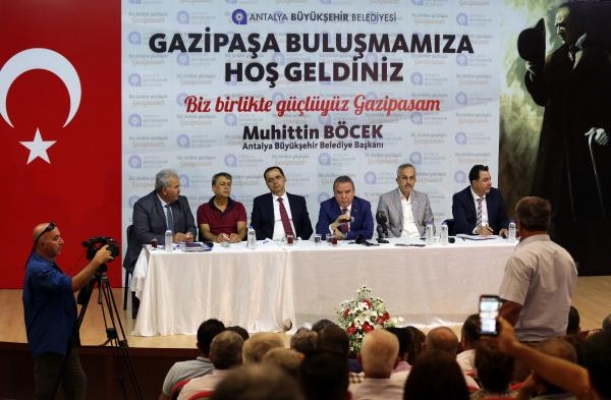 Başkan Böcek Gazipaşa'yı ziyaret etti