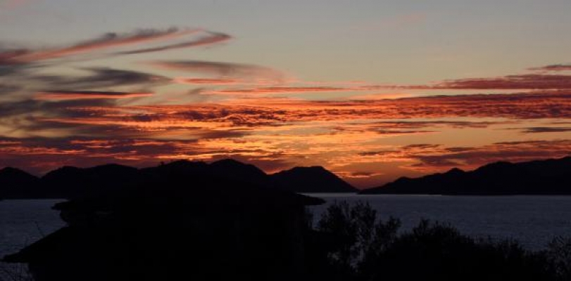 Kekova'da gün batımı güzelliği