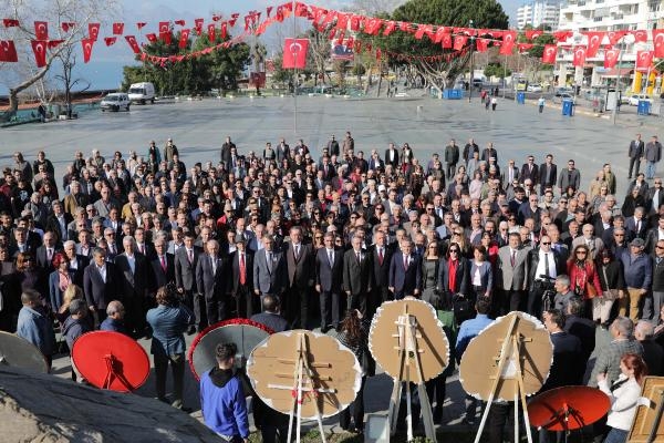 Atatürk'ün Antalya'ya gelişinin 90. yıldönümü kutlandı