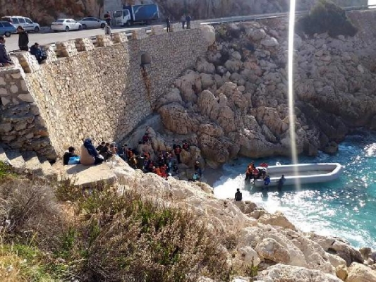 Göçmenlerin Kaş'tan Meis'e geçiş çabası