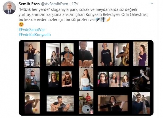 Oda Orkestrası’ndan “Ev’den Müzik”