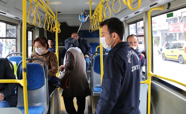 Toplu taşıma araçlarında sosyal mesafe denetimi