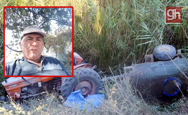 Traktörle dereye uçan çiftçi hayatını kaybetti