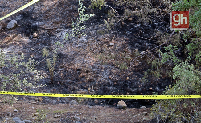 Ormanlık alanda yangın sonrası yanmış ceset bulundu