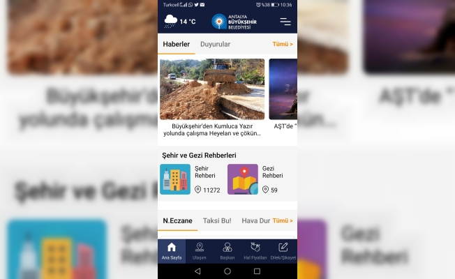 Büyükşehir’in mobil uygulaması yayında 