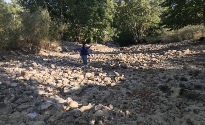 Antalya'da Üzümdere ırmağı kurudu