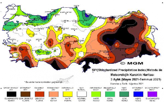 Korkutan haritalar: 'Olağanüstü' ve 'şiddetli kuraklık' yaşanıyor