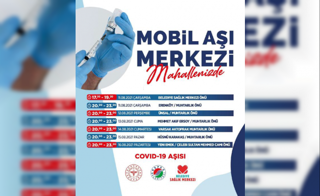 Mobil aşı merkezi, Kepez’de vatandaşın ayağına gidecek