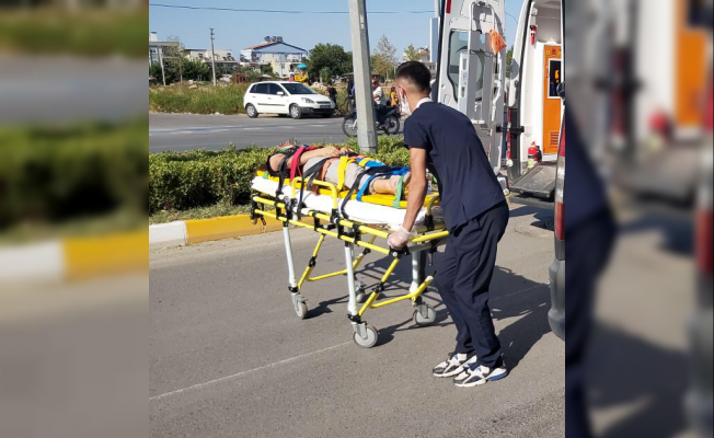 Otomobilin çarptığı Büşra ağır yaralandı