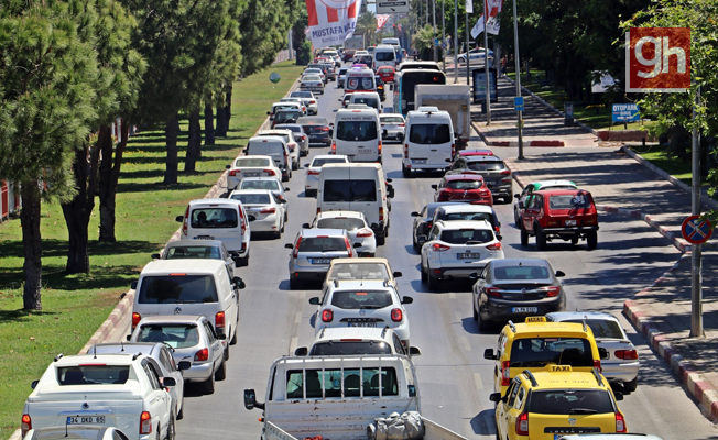 Antalya araç sayısında 4'üncü
