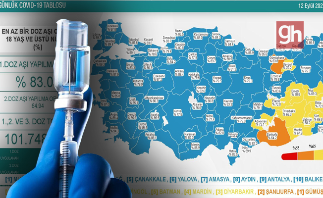  Antalya aşılandıkça vaka sayısı düşüyor