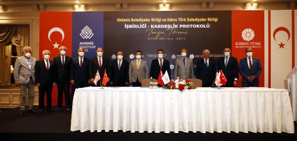 Kıbrıs belediyeleri ile 'işbirliği-kardeşlik protokolü' imzalandı