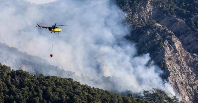 Antalya'daki orman yangını, Göynük Kanyonu'na ilerliyor