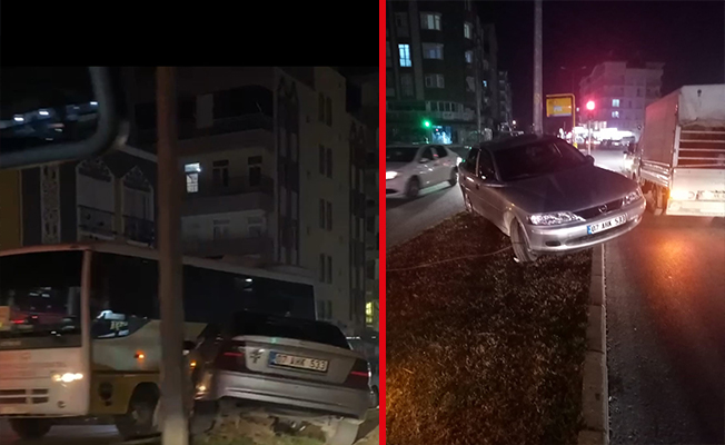 Alkollü ve ehliyetsiz sürücü elektrik panosuna çarptı Alkollü ve ehliyetsiz sürücü elektrik panosuna çarptı