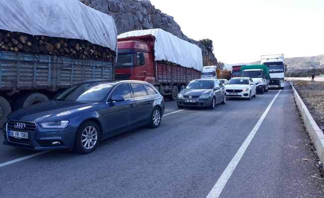 Antalya-Konya karayolu sadece otobüslere kontrollü şekilde açıldı