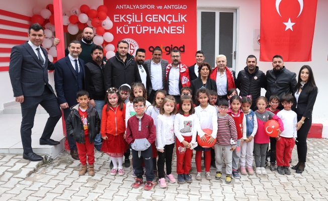 Antalyaspor Ekşili Gençlik Kütüphanesi açıldı