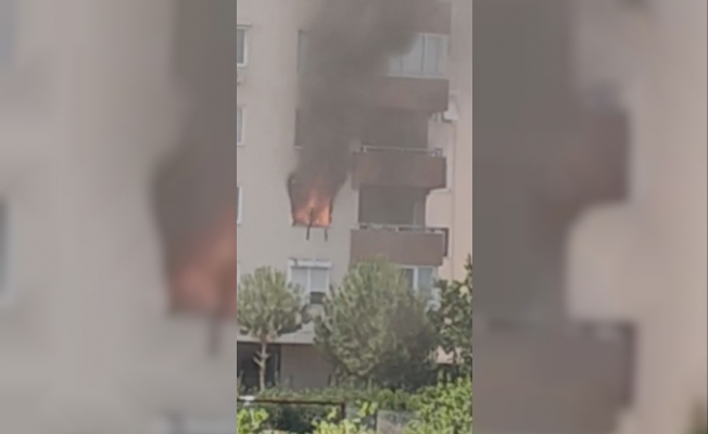 11 katlı apartmanda yangın
