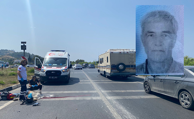 Kaza yapan Alman motosiklet sürücüsü hayatını kaybetti Kaza yapan Alman motosiklet sürücüsü hayatını kaybetti