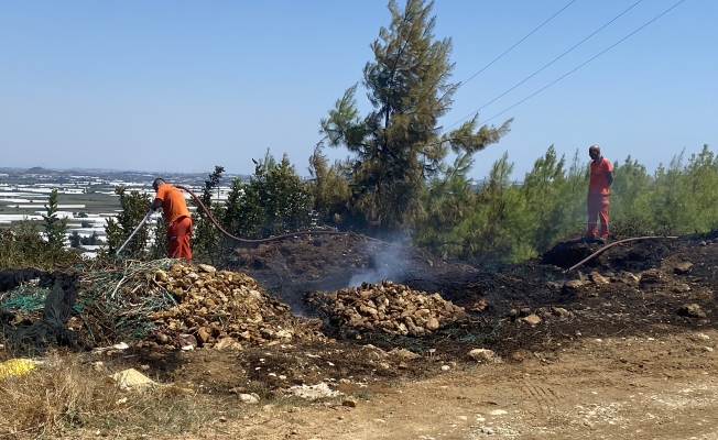 Aksu‘da korkutan yangın