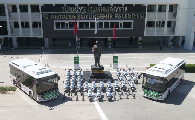 Büyükşehir’in araç filosuna elektrikli otobüs