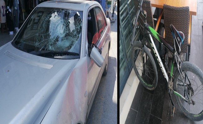 Bisikletli çocuk ölümden döndü Bisikletli çocuk ölümden döndü