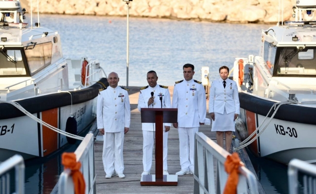 Sahil Güvenlik Antalya Grup Komutanlığı'nda devir teslim töreni