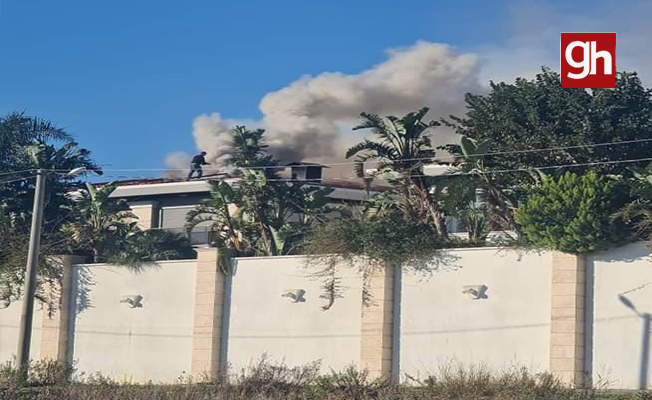 Manavgat Belediye Başkanı'nın evinin çatısında yangın