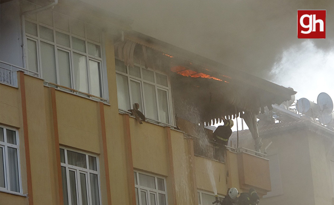 Sobadan boşaltılan kül apartmanı yakıyordu Sobadan boşaltılan kül apartmanı yakıyordu
