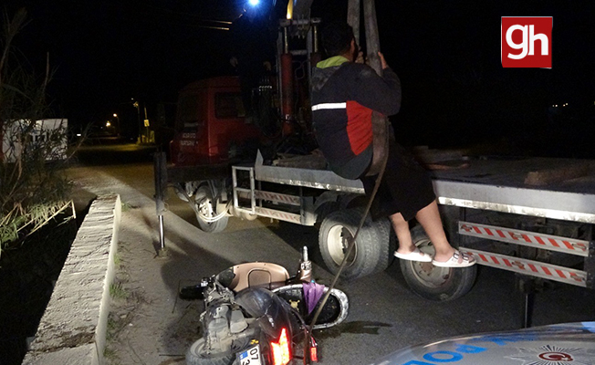 Alkollü sürücünün kanala uçtu! Alkollü sürücünün kanala uçtu!