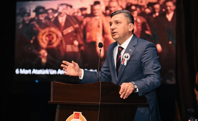 Atatürk'ün Antalya'ya gelişinin 94'üncü yıl dönümü kutlandı Atatürk'ün Antalya'ya gelişinin 94'üncü yıl dönümü kutlandı