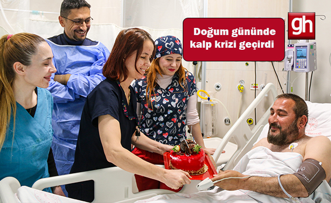 Yoğun bakımda doğum günü pastasıyla gözlerini açtı Yoğun bakımda doğum günü pastasıyla gözlerini açtı
