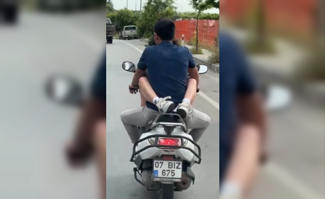 Kucağında yolcu taşıyan sürücüye 32 bin TL ceza!