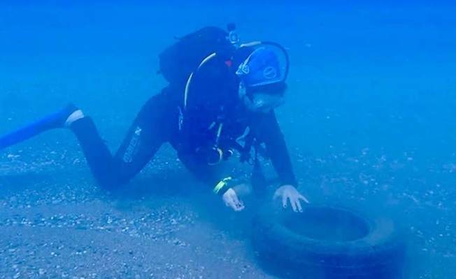 Gazipaşa’da caretta carettalar için deniz dibi temizliği yapıldı Gazipaşa’da caretta carettalar için deniz dibi temizliği yapıldı