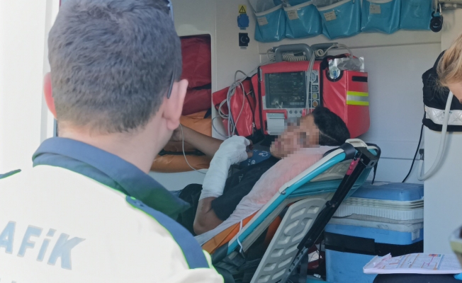 Motosikletle kaza yapıp yaralandı, polise 'bisikletle yaptım' dedi