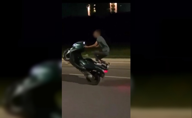 Motosiklet üzerinde tehlikeli harekete 59 bin TL ceza Motosiklet üzerinde tehlikeli harekete 59 bin TL ceza