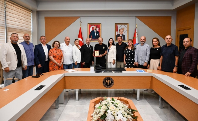Türk Dünyası Derneklerinden Emniyet Müdürü Zaimoğlu’na hoşgeldin ziyareti