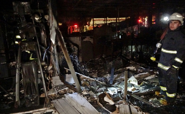 Konyaaltı Sahili'ndeki kafe yanarak küle döndü, 5 yavru köpek telef oldu