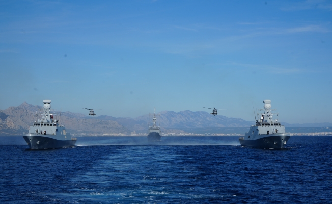 Doğu Akdeniz-2025 Tatbikatı Antalya açıklarında nefes kesti