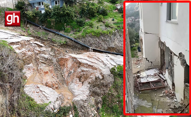  Alanya'da sağanak sonrası korkutan manzara