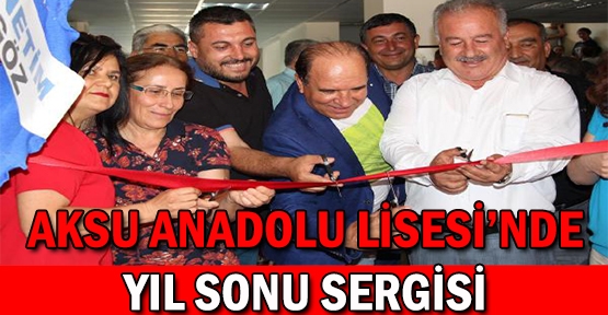 Aksu Anadolu Lisesi'nde yıl sonu sergisi