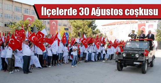 Antalya ilçelerinde 30 Ağustos coşkusu